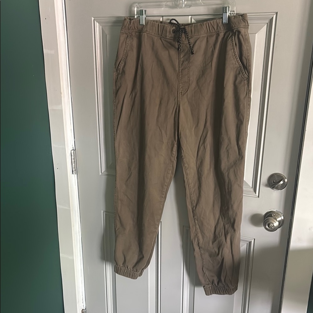 Urban Pipeline Tan Sweatpants with Relaxed Fit